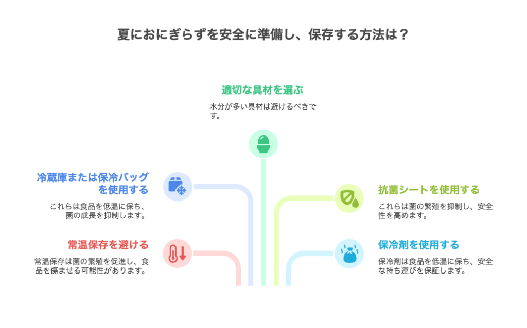夏場における前日おにぎらずの注意点